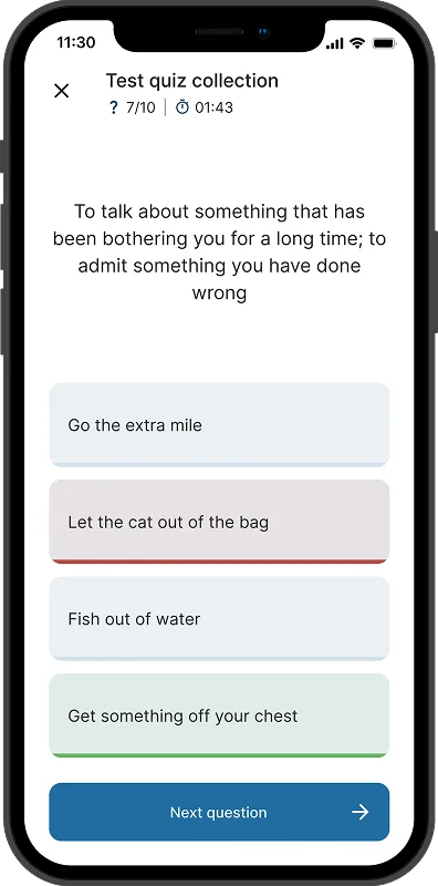 byHeart app quiz page screenshot